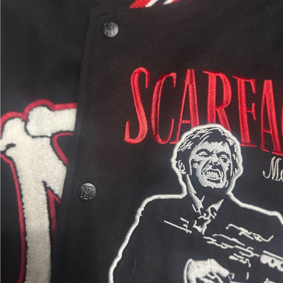 Scarface Varsity Jacket 2X Size Reason Clothing Authentic 100% - Picture 4 of 10